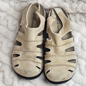 Clarks Springers Women's Leather Sandals Casual Shoes Size 8.5